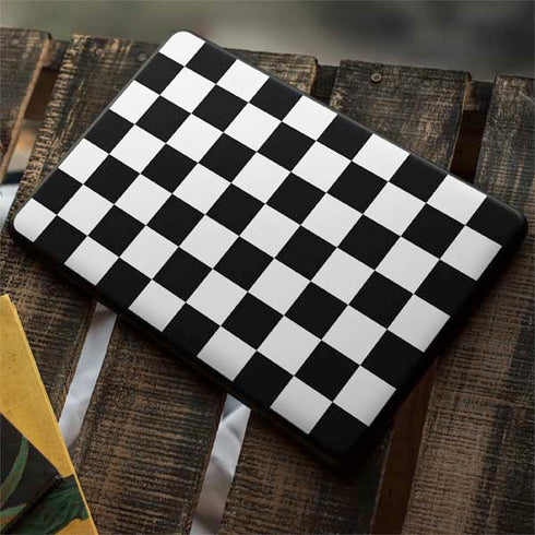 Black and White Checkered Google Pixelbook Go Skin